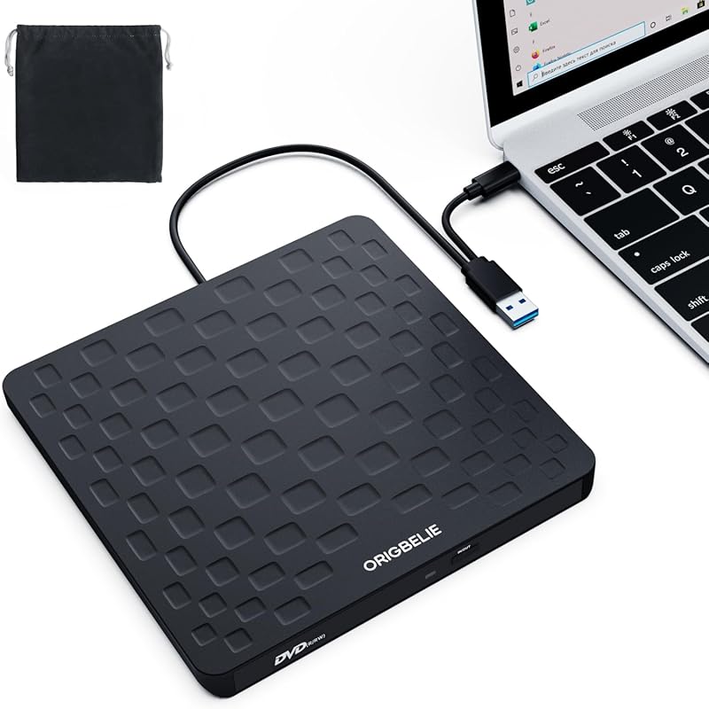 10 Best Portable Audio Book Player for Windows: Expert Picks 2 External USB-C Portable CD DVD Drive for Laptops, PC, and Windows, CD/