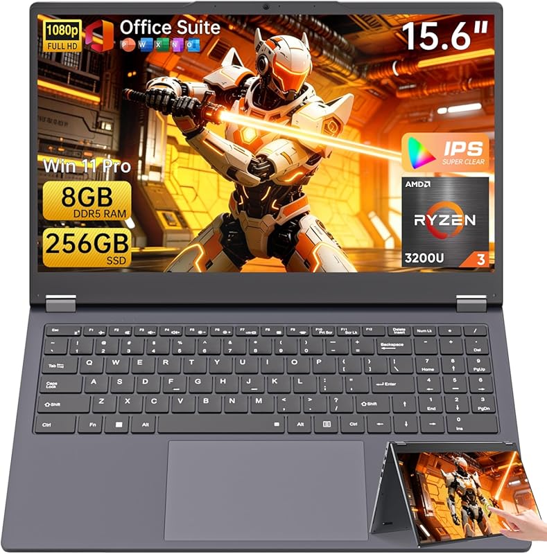 4 Best 2-in-1 Gaming Laptops: Expert Picks for Ultimate Power 2 2-in-1 Laptop: 15.6" FHD Touchscreen, AMD Ryzen R3, 8GB DDR5 RAM, 256G