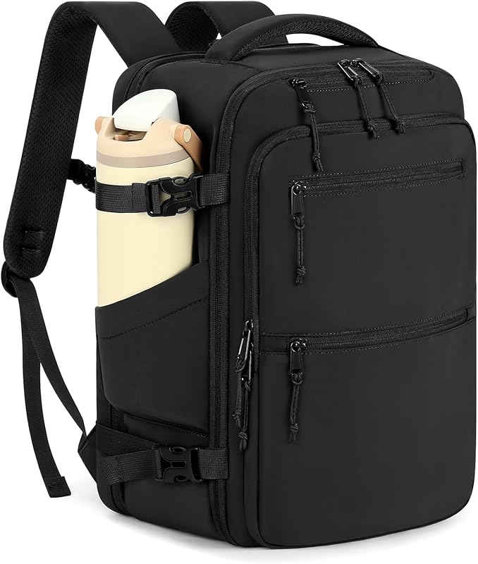 mibasies 30L Travel Backpack for Women & Men: Carry On Luggage Flight 
